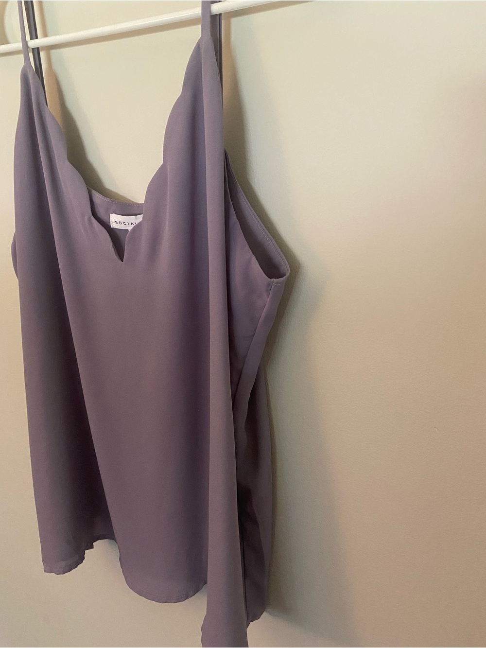Socialite Lilac Spaghetti Strap Cami Top - Picture 2 of 3